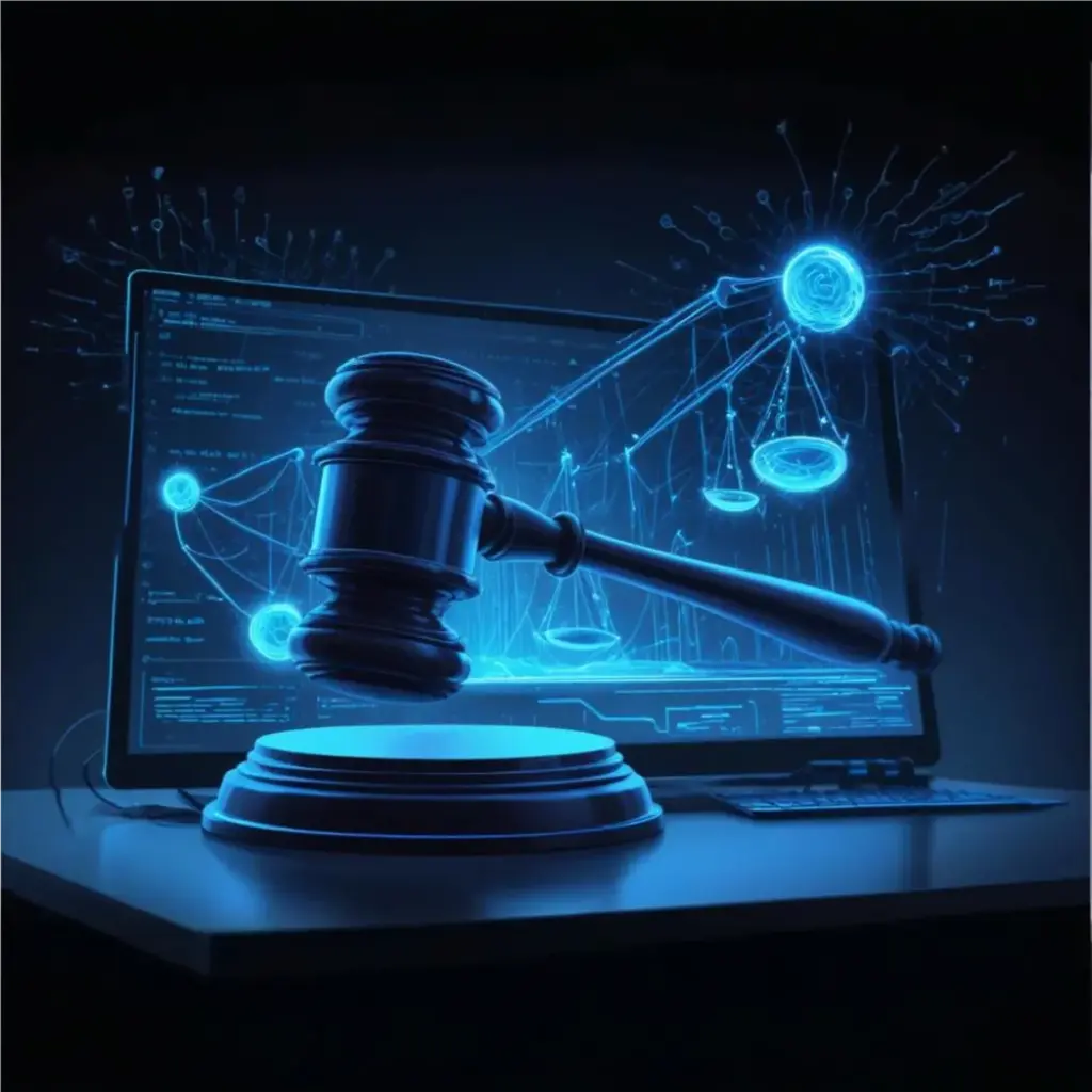 pikaso texttoimage digital painting A digital illustration of a judge